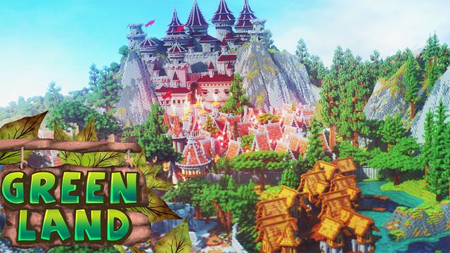 Thumbnail of the Minecraft Bedrock Marketplace product Green Land created by A30x1.