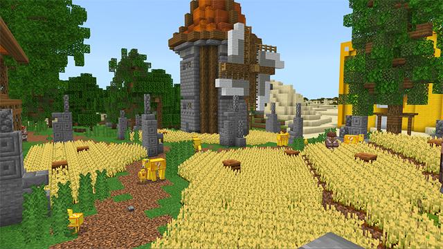 Screenshot of the Minecraft Bedrock Marketplace product Lucky Block Mobs created by A30x1.