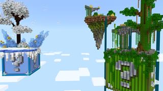 Screenshot of the Minecraft Bedrock Marketplace product Lucky Skyblock Biomes created by A30x1.