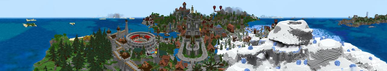 Panorama of the Minecraft Bedrock Marketplace product Mediera created by A30x1.