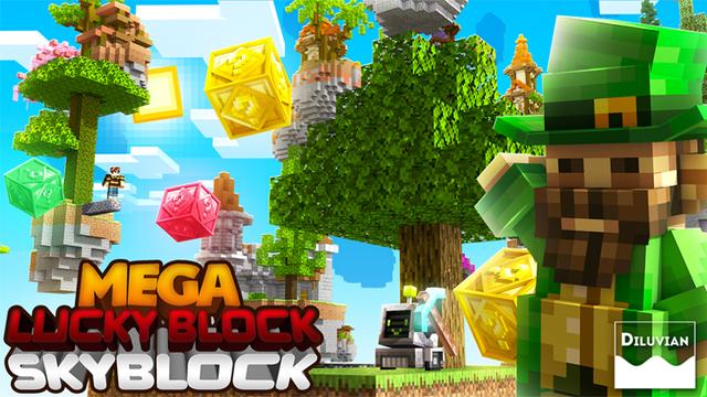 Thumbnail of the Minecraft Bedrock Marketplace product Mega Lucky Block Skyblock created by A30x1.