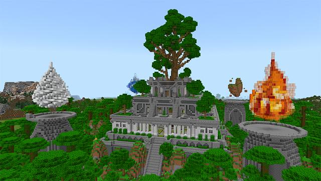 Screenshot of the Minecraft Bedrock Marketplace product Mythical Temple created by A30x1.