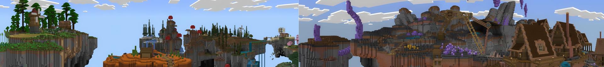 Panorama of the Minecraft Bedrock Marketplace product One Block created by A30x1.