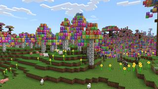 Screenshot of the Minecraft Bedrock Marketplace product Rainbow Lucky World created by A30x1.