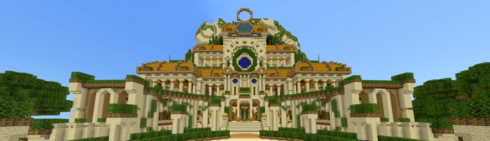 Panorama of the Minecraft Bedrock Marketplace product Ring's Palace created by A30x1.