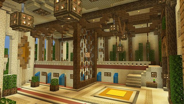 Screenshot of the Minecraft Bedrock Marketplace product Ring's Palace created by A30x1.