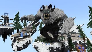 Screenshot of the Minecraft Bedrock Marketplace product Sky Monster: Yeti created by A30x1.