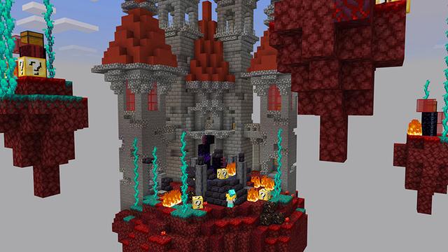 Screenshot of the Minecraft Bedrock Marketplace product Skyblock Lucky Block created by A30x1.