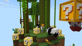 Screenshot of the Minecraft Bedrock Marketplace product Skyblock Lucky Block created by A30x1.