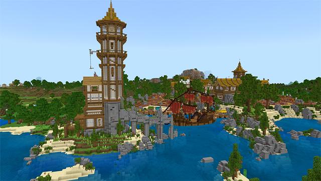 Screenshot of the Minecraft Bedrock Marketplace product Solus Keep created by A30x1.