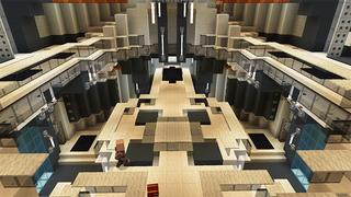 Screenshot of the Minecraft Bedrock Marketplace product Space Station created by A30x1.