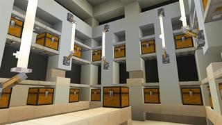 Screenshot of the Minecraft Bedrock Marketplace product Space Station created by A30x1.