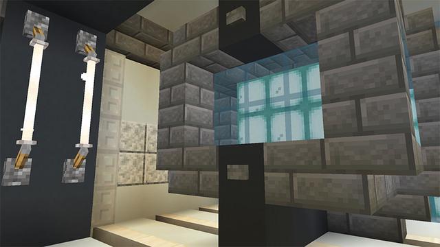 Screenshot of the Minecraft Bedrock Marketplace product Space Station created by A30x1.