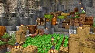 Screenshot of the Minecraft Bedrock Marketplace product Village In A Ravine created by A30x1.