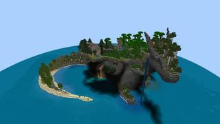 Screenshot of the Minecraft Bedrock Marketplace product 100 Days: Dragon Island created by Aliquam Studios.