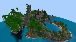 Screenshot of the Minecraft Bedrock Marketplace product 100 Days: Dragon Island created by Aliquam Studios.