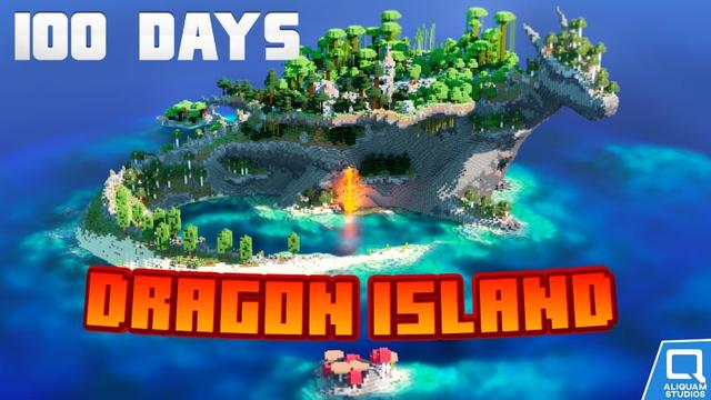 Thumbnail of the Minecraft Bedrock Marketplace product 100 Días: La Isla del Dragón created by Aliquam Studios.