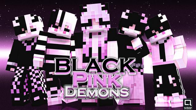 Thumbnail of the Minecraft Bedrock Marketplace product Black Pink Demons created by Aliquam Studios.