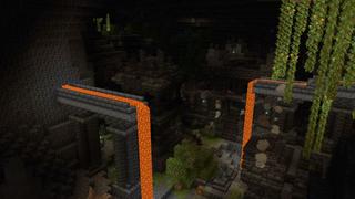 Screenshot of the Minecraft Bedrock Marketplace product Cave Village created by Aliquam Studios.