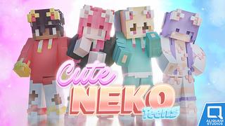 Thumbnail of the Minecraft Bedrock Marketplace product Cute Neko Teens created by Aliquam Studios.