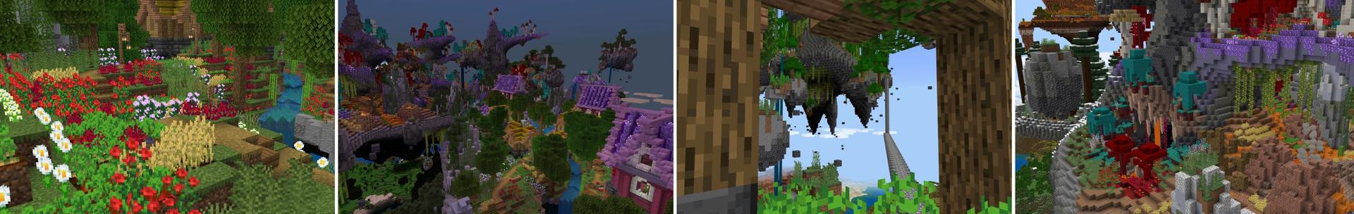 Panorama of the Minecraft Bedrock Marketplace product Floating Block created by Aliquam Studios.