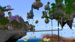 Screenshot of the Minecraft Bedrock Marketplace product Floating Block created by Aliquam Studios.