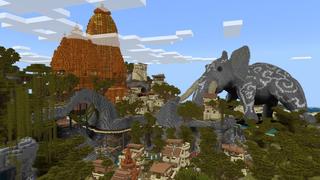 Screenshot of the Minecraft Bedrock Marketplace product Indian Temple Ancient City created by Aliquam Studios.