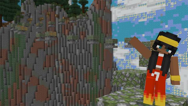 Screenshot of the Minecraft Bedrock Marketplace product Lava Climber created by Aliquam Studios.