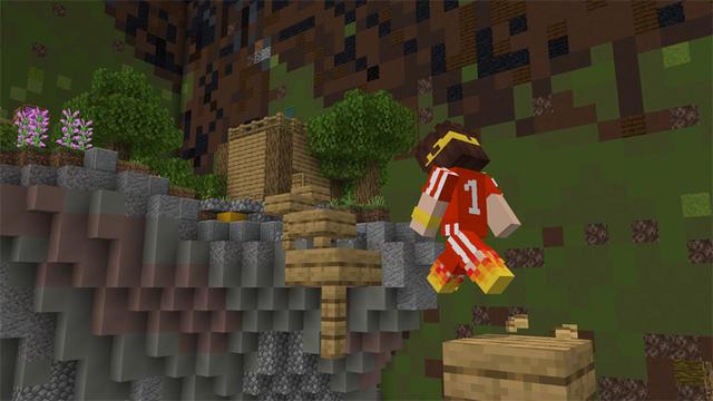 Screenshot of the Minecraft Bedrock Marketplace product Lava Climber created by Aliquam Studios.