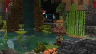 Screenshot of the Minecraft Bedrock Marketplace product Mangrove Cave Adventure created by Aliquam Studios.