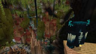 Screenshot of the Minecraft Bedrock Marketplace product Mangrove Cave Adventure created by Aliquam Studios.