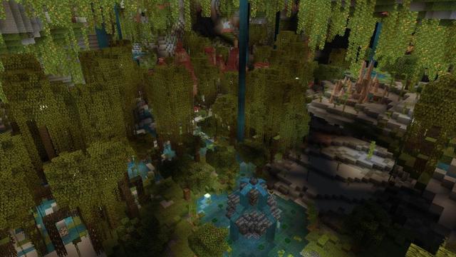 Screenshot of the Minecraft Bedrock Marketplace product Mangrove Cave Adventure created by Aliquam Studios.