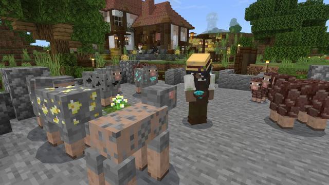 Screenshot of the Minecraft Bedrock Marketplace product More Sheep created by Aliquam Studios.