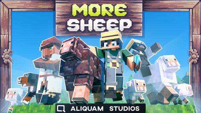 Thumbnail of the Minecraft Bedrock Marketplace product More Sheep created by Aliquam Studios.