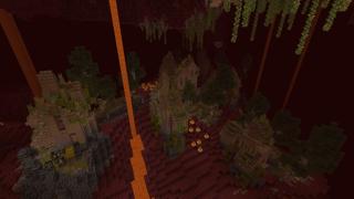 Screenshot of the Minecraft Bedrock Marketplace product Nether Oasis created by Aliquam Studios.