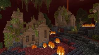 Screenshot of the Minecraft Bedrock Marketplace product Nether Oasis created by Aliquam Studios.