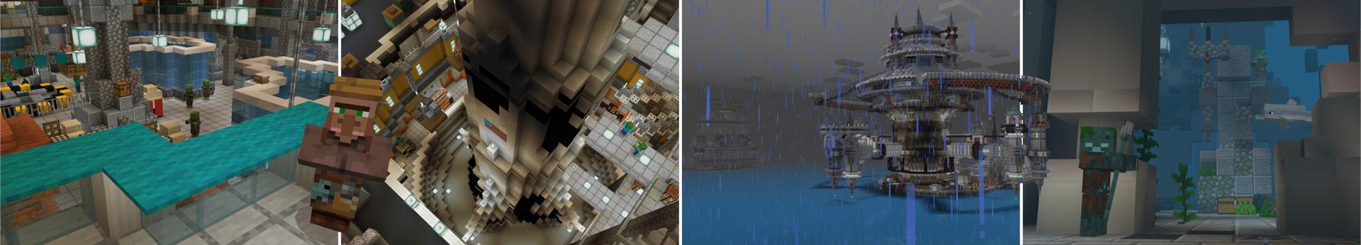 Panorama of the Minecraft Bedrock Marketplace product Ocean Laboratory created by Aliquam Studios.