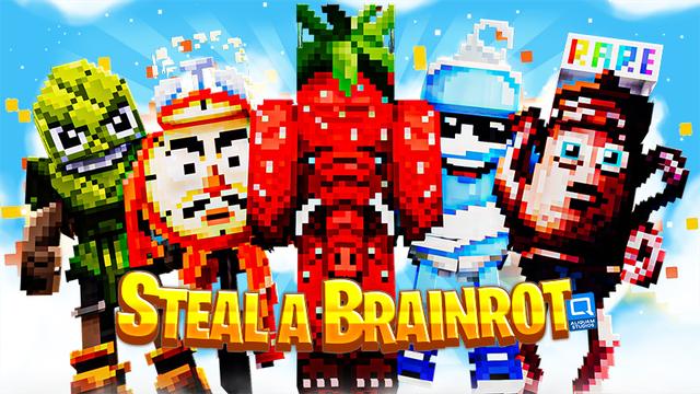 Thumbnail of the Minecraft Bedrock Marketplace product Steal a Brainrot created by Aliquam Studios.
