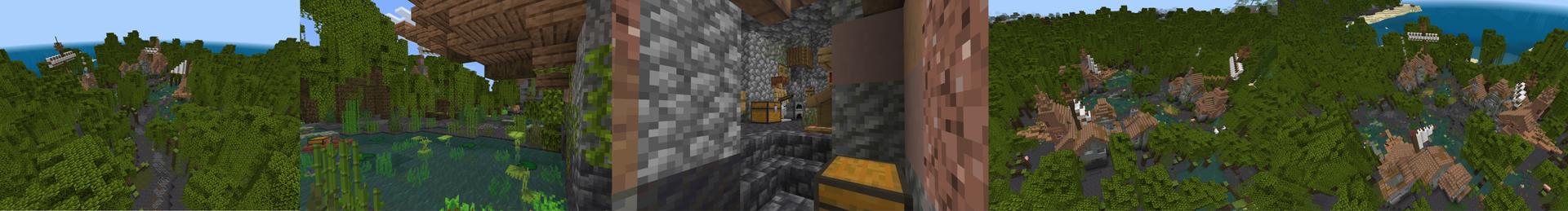 Panorama of the Minecraft Bedrock Marketplace product SwampLand created by Aliquam Studios.