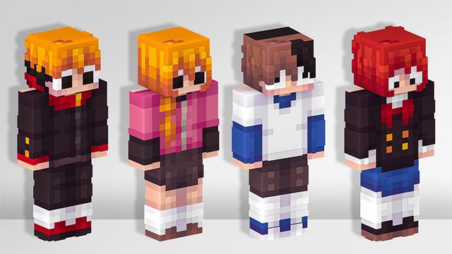 Thumbnail of the Minecraft Bedrock Marketplace product ANIME TEENS created by Ambient Creations.