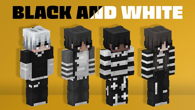 Thumbnail of the Minecraft Bedrock Marketplace product BLACK AND WHITE created by Ambient Creations.