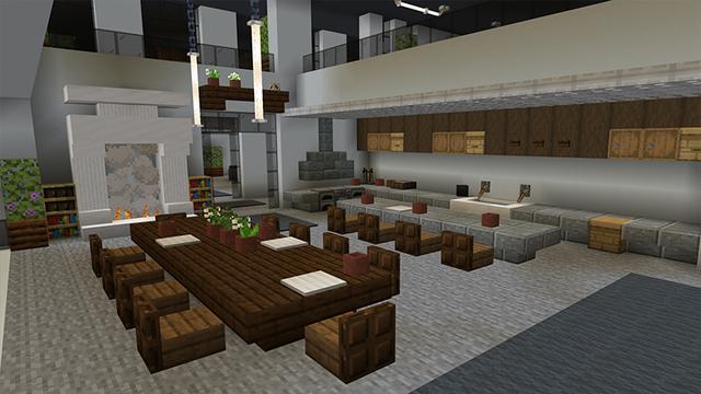Screenshot of the Minecraft Bedrock Marketplace product MODERN TREE MANSION created by Ambient Creations.