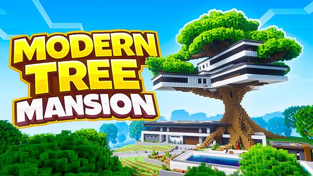 Thumbnail of the Minecraft Bedrock Marketplace product MODERN TREE MANSION created by Ambient Creations.