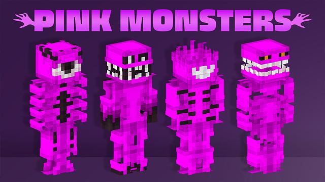 Thumbnail of the Minecraft Bedrock Marketplace product PINK MONSTERS created by Ambient Creations.