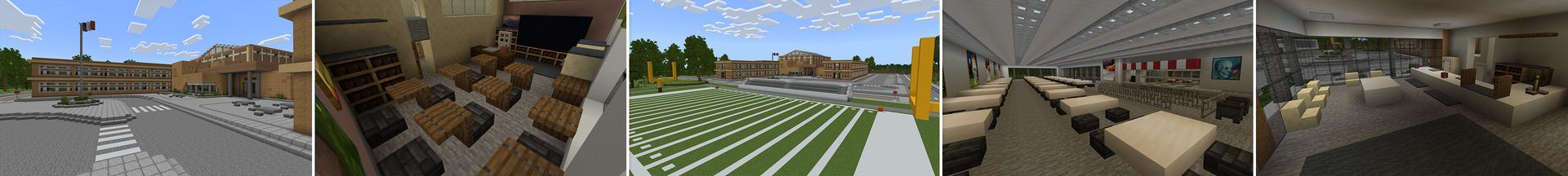Panorama of the Minecraft Bedrock Marketplace product SCHOOL ROLEPLAY created by Ambient Creations.