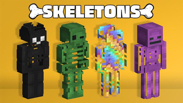 Thumbnail of the Minecraft Bedrock Marketplace product SKELETONS created by Ambient Creations.