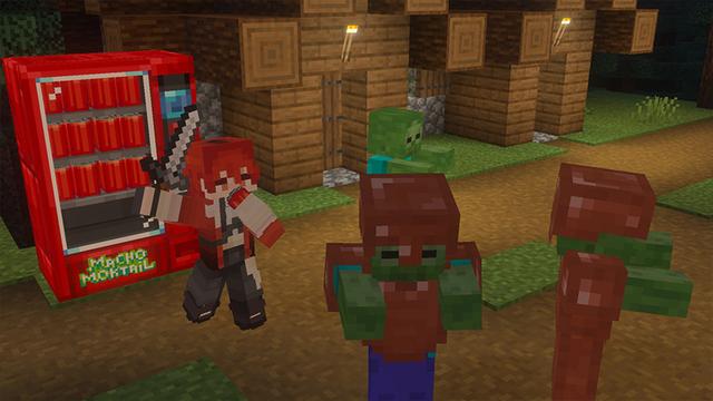 Screenshot of the Minecraft Bedrock Marketplace product Vending Machines created by Ambient Creations.