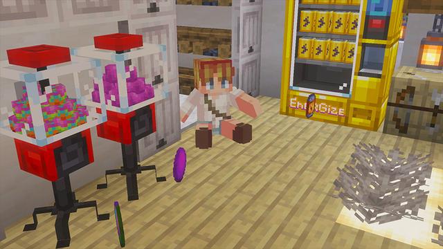 Screenshot of the Minecraft Bedrock Marketplace product Vending Machines created by Ambient Creations.