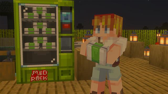 Screenshot of the Minecraft Bedrock Marketplace product Vending Machines created by Ambient Creations.