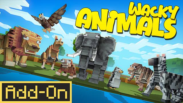 Thumbnail of the Minecraft Bedrock Marketplace product WACKY ANIMALS created by Ambient Creations.
